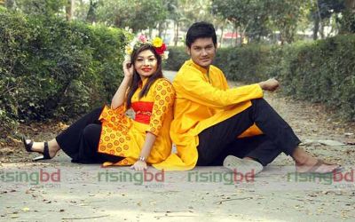 মডেল: ঐশী ও তানভীর, ড্রেস: কাপড় ই বাংলা, ফটোগ্রাফি: অপূর্ব খন্দকার