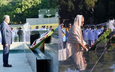 শিখা অনির্বাণে রাষ্ট্রপতি ও প্রধানমন্ত্রীর শ্রদ্ধা শিখা অনির্বাণে রাষ্ট্রপতি ও প্রধানমন্ত্রীর শ্রদ্ধা
