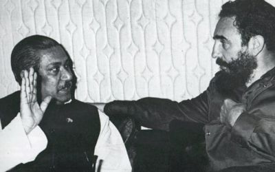 বঙ্গবন্ধু শেখ মুজিবুর রহমান ও ফিদেল কাস্ত্রো