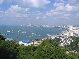 Thailand`s popular sea beach Pattaya