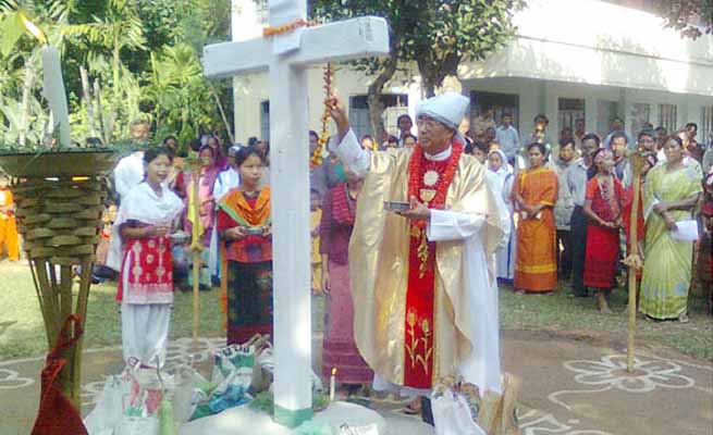 শেরপুরে গারো উপজাতিদের ওয়ানগালা উৎসব