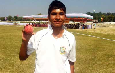 BCB U-16 bowler takes 9 wickets in an innings