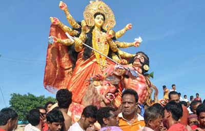 Durga returns husband’s home