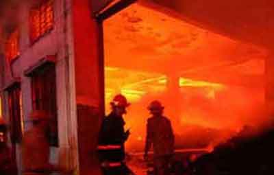 Fire at Mirpur CRP