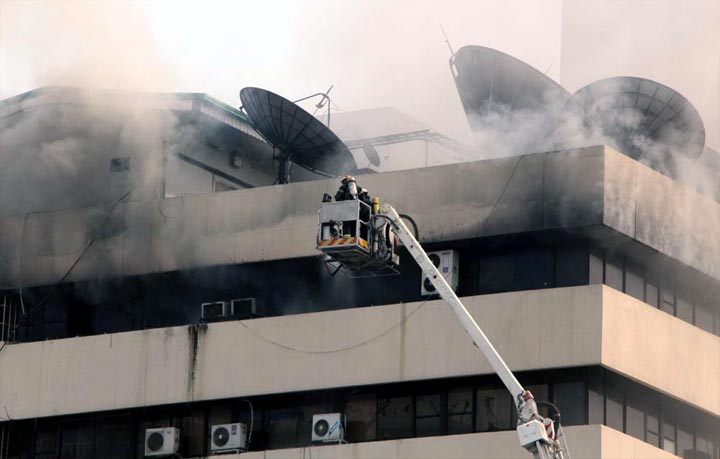 Fire in BSEC Bhaban doused