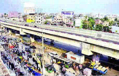 Bahaddarhat Flyover becomes useless