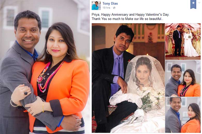 এখনো একই আছেন টনি ডায়েস ও প্রিয়া ডায়েস