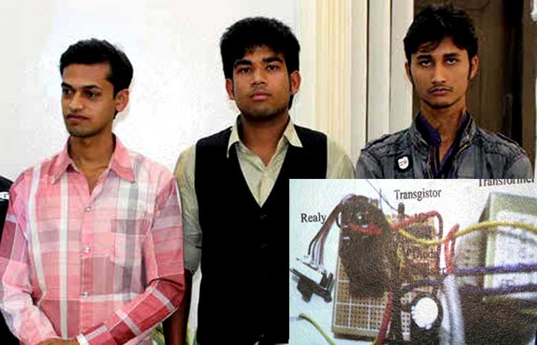 পানির অপচয় রোধে তিন যুবকের বিশেষ সার্কিট উদ্ভাবন