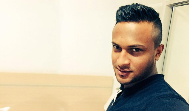 সাড়া ফেলেছে সাকিবের নতুন হেয়ার স্টাইল