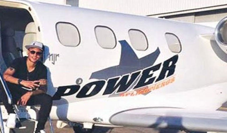 Neymar spends $10million on a private jet