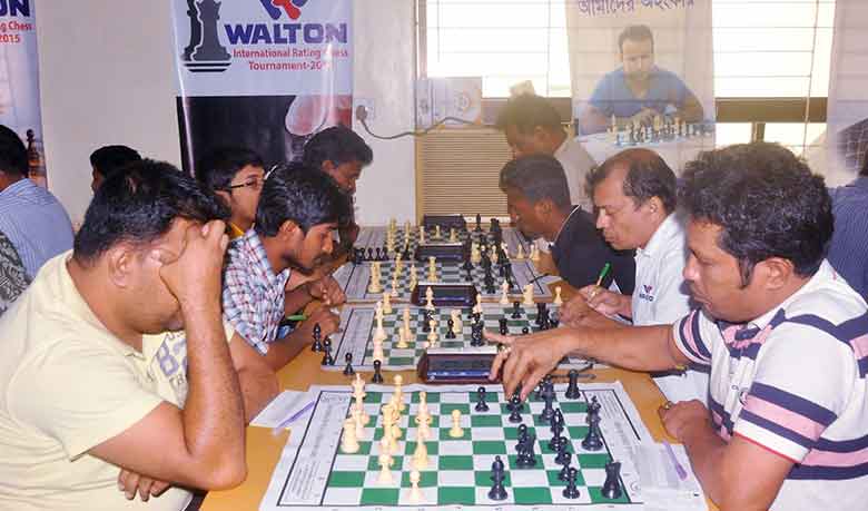 ওয়ালটন আন্তর্জাতিক রেটিং দাবার শীর্ষে রাকিব-পরাগ