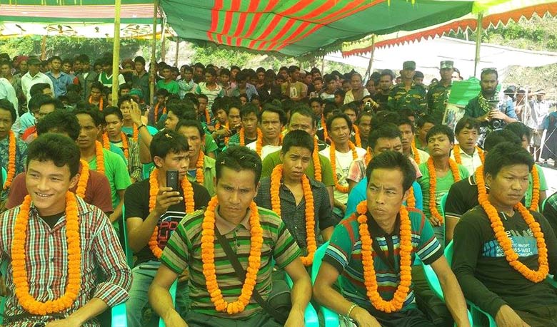 MNP members surrender with arms in Bandarban