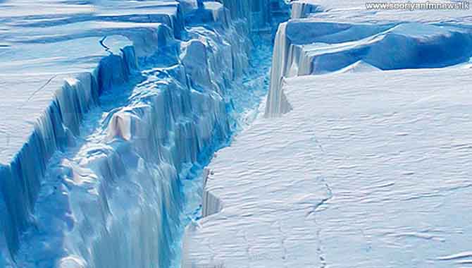 Huge Antarctic iceberg poised to break away