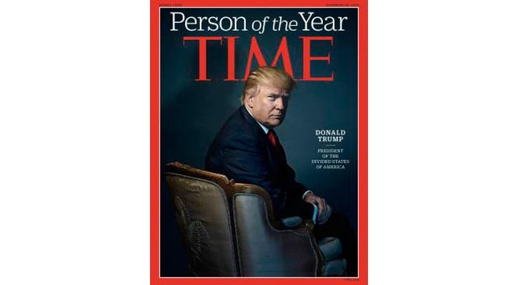 Time Magazine names Trump `Person of the Year` Time Magazine names Trump `Person of the Year`