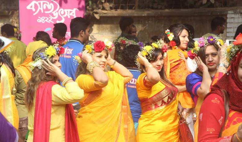 Pahela Falgun being celebrated