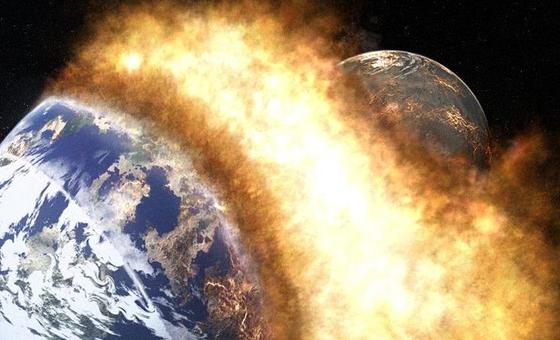 Earth made up of 2 planets after collision with Theia