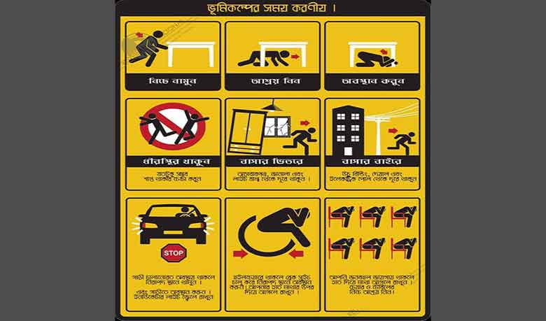 ভূমিকম্প হলে কীভাবে বাঁচার চেষ্টা করবেন?