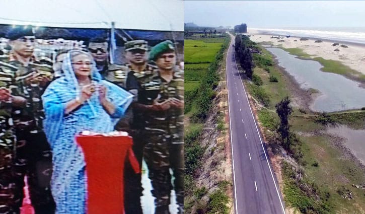 PM opens Cox's Bazar-Teknaf Marine Drive