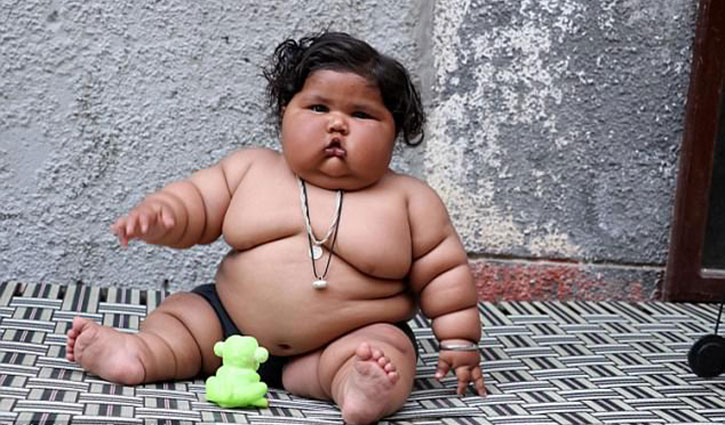 Eight-month baby girl eats like '10-year-old'