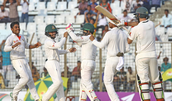 Australia all out for 377