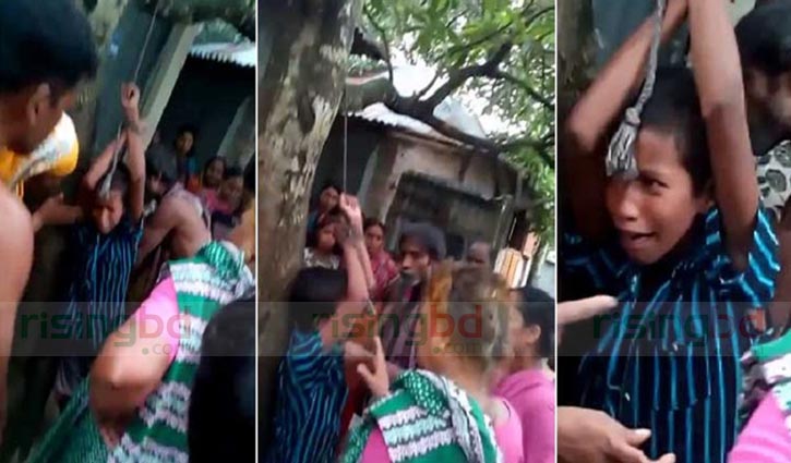Minor tortured tying to tree on suspicion of theft (Video)