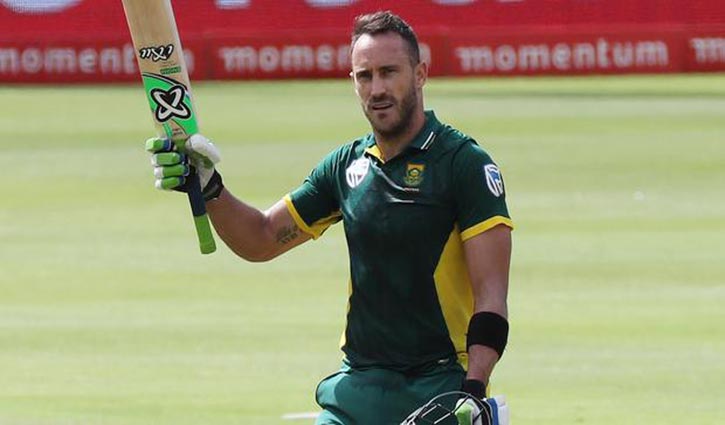 Du Plessis to captain in all three formats against Bangladesh