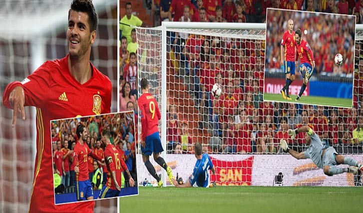 Spain beats Italy 3-0 in World Cup preliminary
