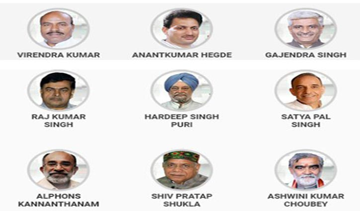 Narendra Modi's 9 new ministers named