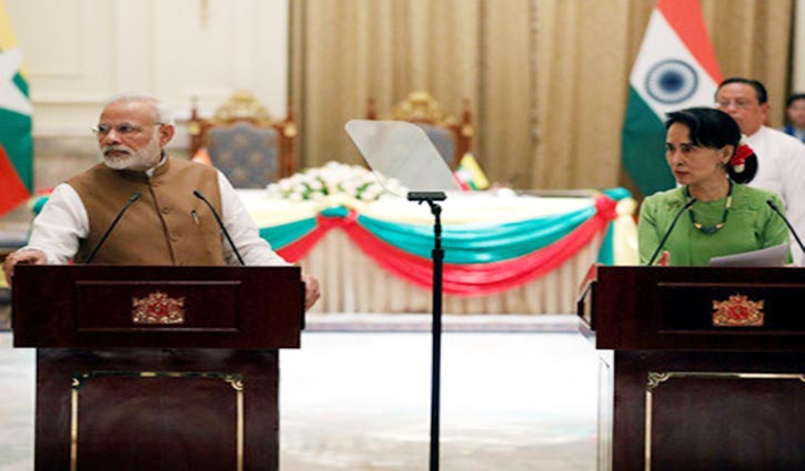 Modi tells Suu Kyi India’s with Myanmar