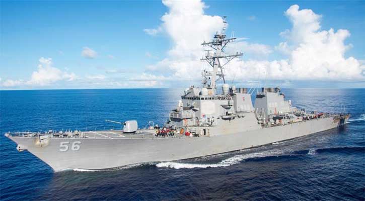 Ten sailors missing from US warship after collision