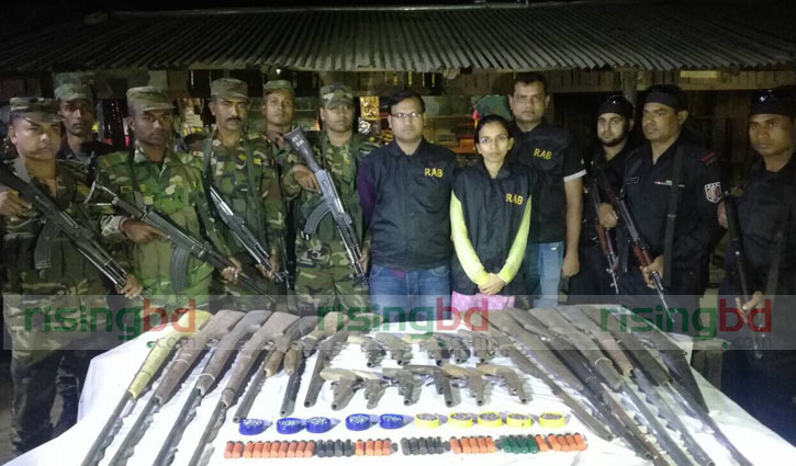 25 arms, 2037 rounds of bullet recovered in Bandarban