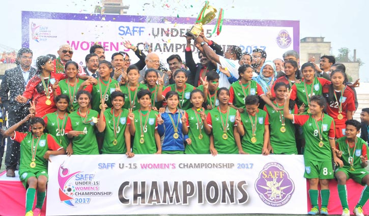 Bangladesh claim SAFF U-15 Women title