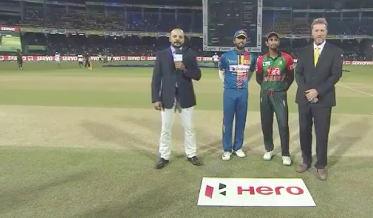 Bangladesh bowling against Sri Lanka