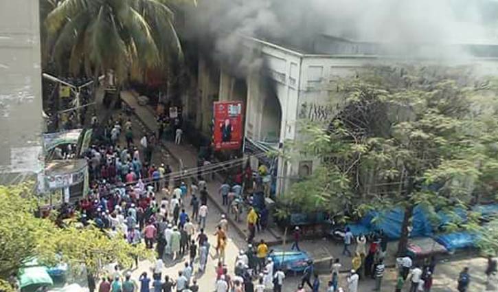 Fire at Baitul Mukarram market warehouse