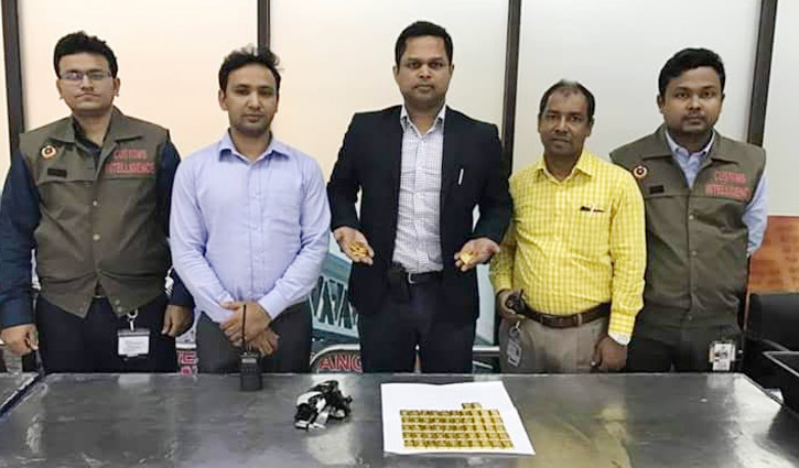 Gold worth Tk 3.50cr seized at Shahjalal airport