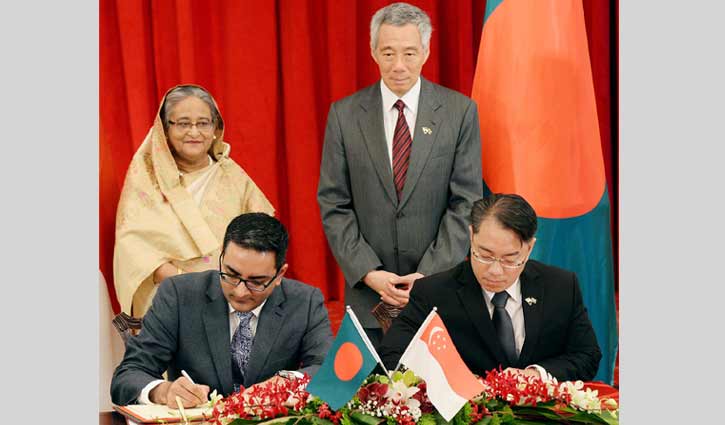 Bangladesh, Singapore sign two MoUs