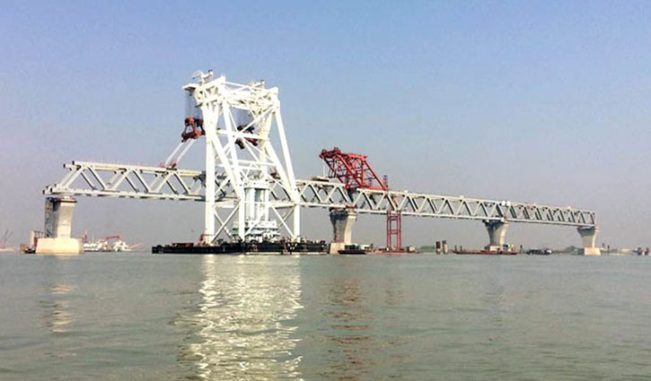 450 metres of Padma Bridge now visible