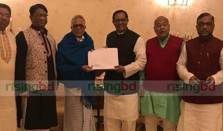 Nomination paper handed over to Abdul Hamid