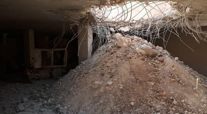  Air strike cripples Syria cave hospital