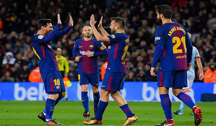 Barcelona 5-0 Celta Vigo: Hosts into cup quarter-finals