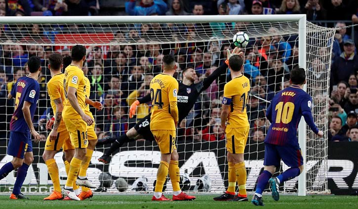 Messi scores 600th goal as Barca beat Atletico