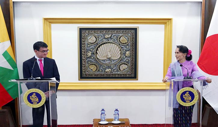 Japan urges Suu Kyi to ensure Rohingya's safe return