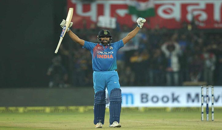 Rohit Sharma slams joint fastest T20I century off 35 balls