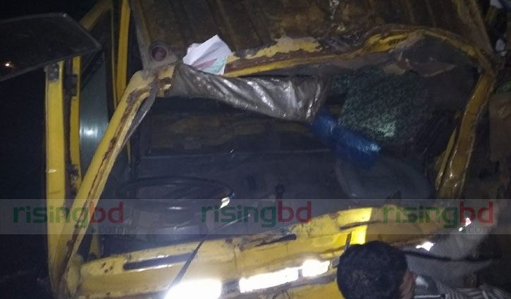 Train, covered van collision kills 2 in Gazipur