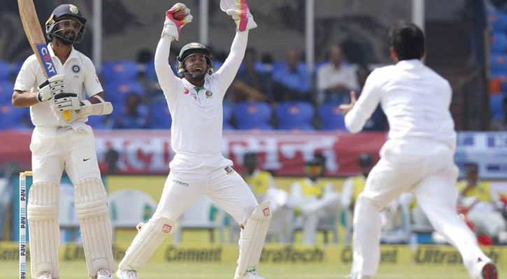 India declare at 687, take Bangladesh wicket on day 2