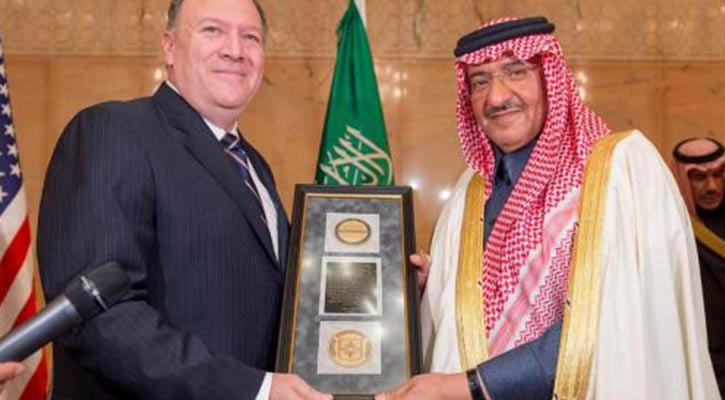 CIA director gives medal to top Saudi royal
