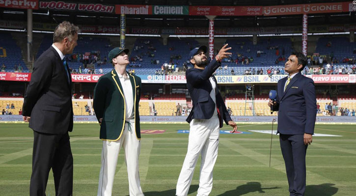 India in batting against Australia