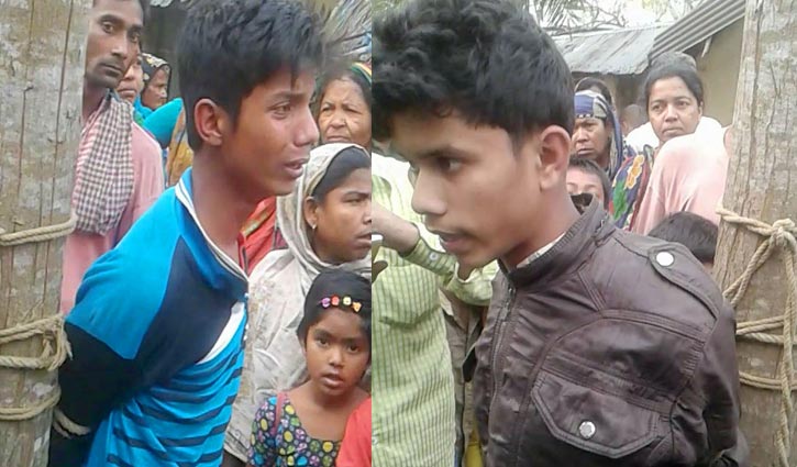 রাজশাহীতে দুই কিশোরকে গাছে বেঁধে নির্যাতন রাজশাহীতে দুই কিশোরকে গাছে বেঁধে নির্যাতন