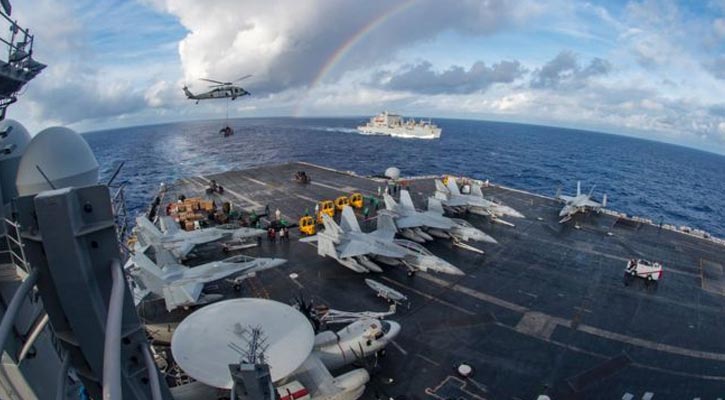 US carrier group begins patrols in South China Sea