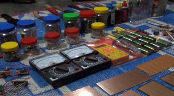 3 militants held with arms, bomb-making materials